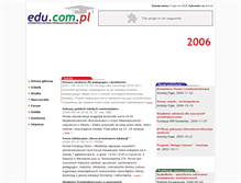 Tablet Screenshot of edu.com.pl