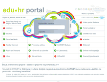Tablet Screenshot of edu.hr